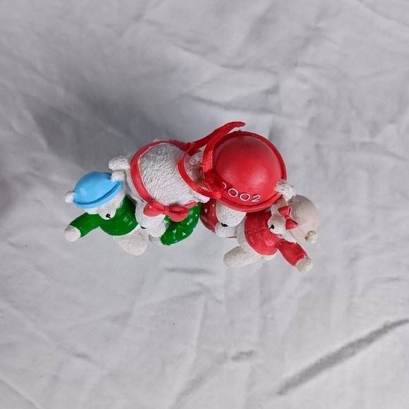 VTG Santa bear Christmas Ornament 2002 Marshall Fields Resin NEW Boxed Holiday - Picture 6 of 15